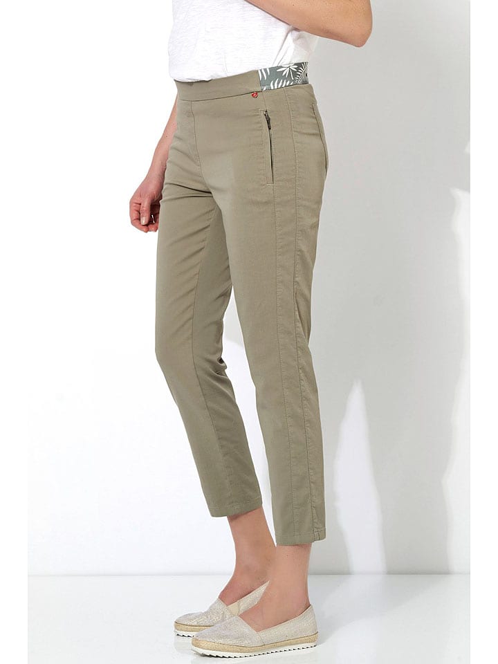 Relaxed by TONI Spodnie w kolorze khaki rozmiar: W26