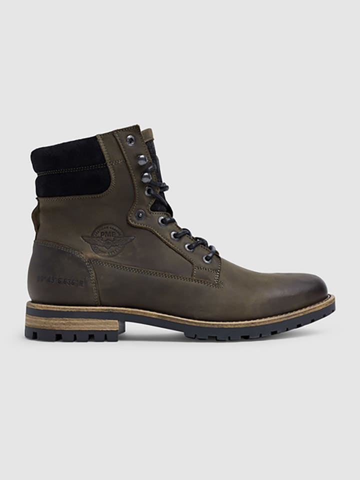 PME Legend Skórzane botki w kolorze ciemnobrązowym rozmiar: 44