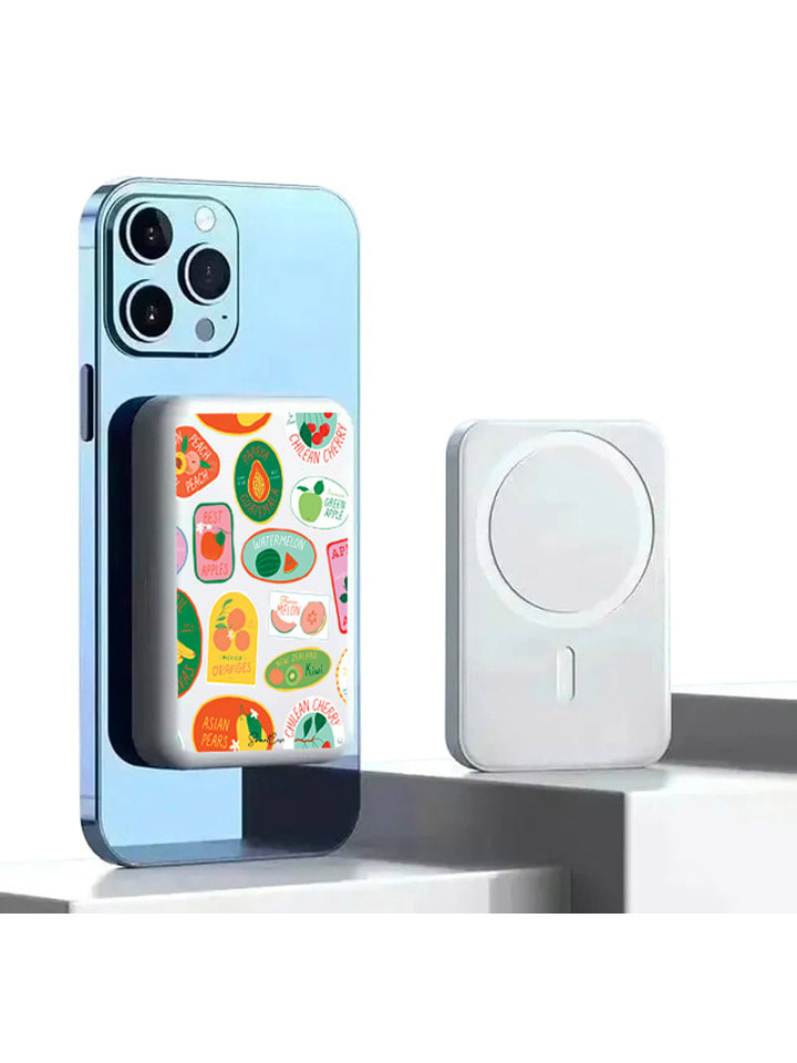 SmartCase Powerbank w kolorze białym ze wzorem - 10.000 mAh rozmiar: onesize