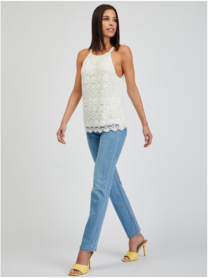 orsay Top w kolorze białym rozmiar: L