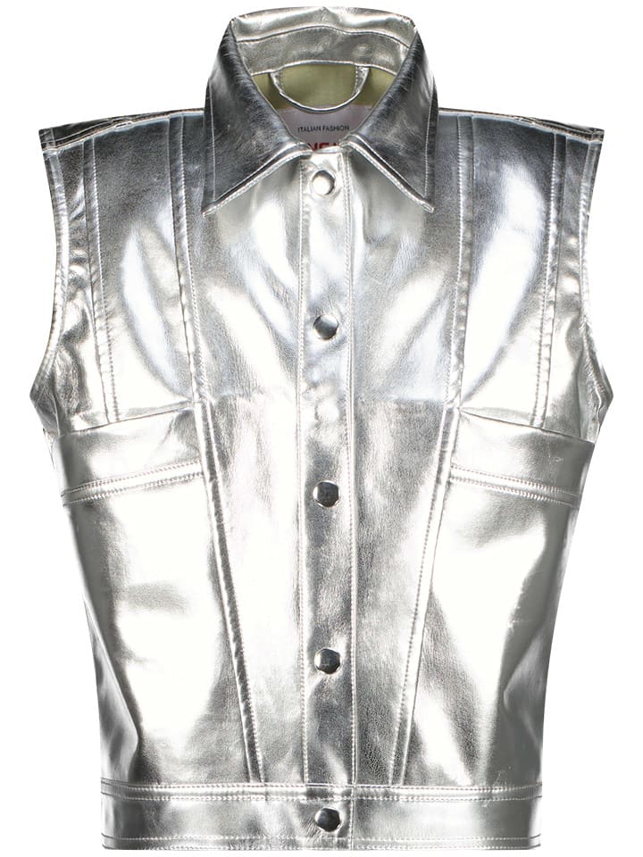 Vingino Kamizelka "Tamara" w kolorze srebrnym rozmiar: 140