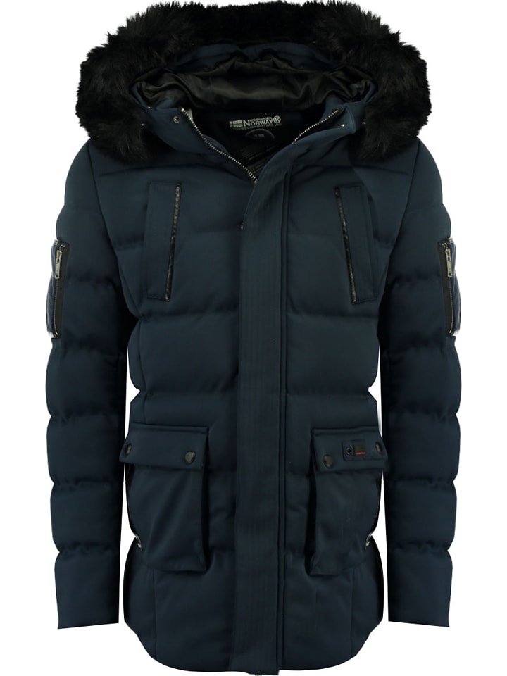 Geographical Norway Parka zimowa "Bob" w kolorze granatowym rozmiar: 3XL
