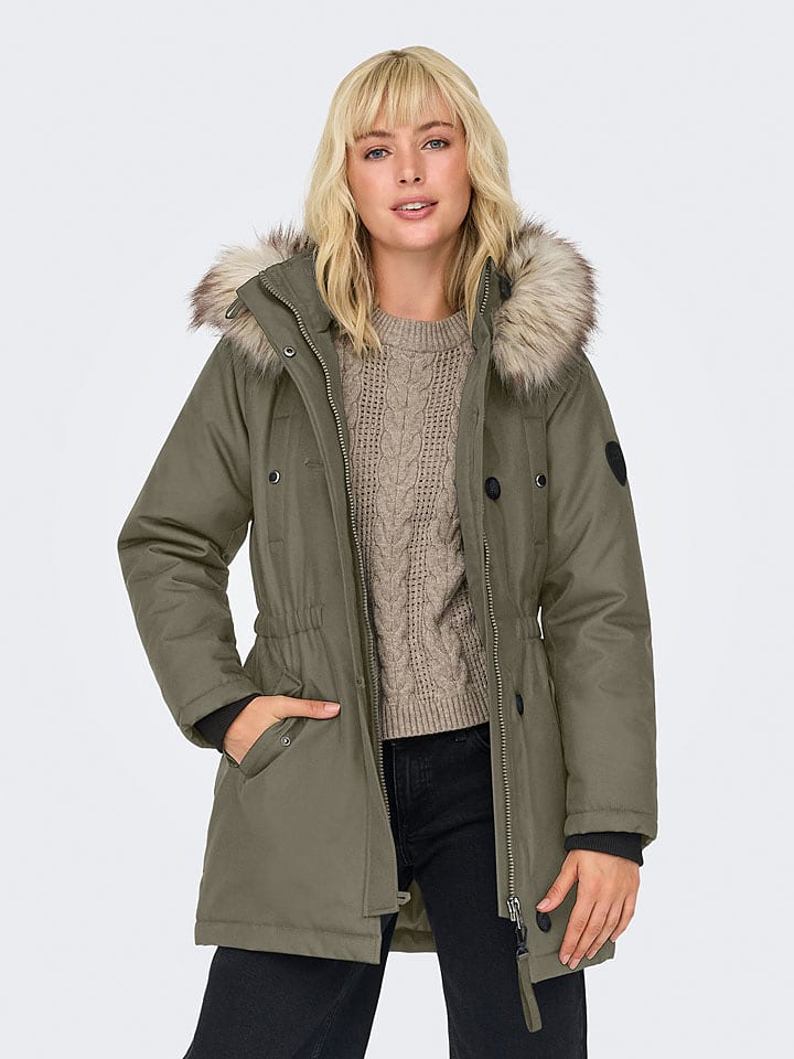 ONLY Parka w kolorze khaki rozmiar: S