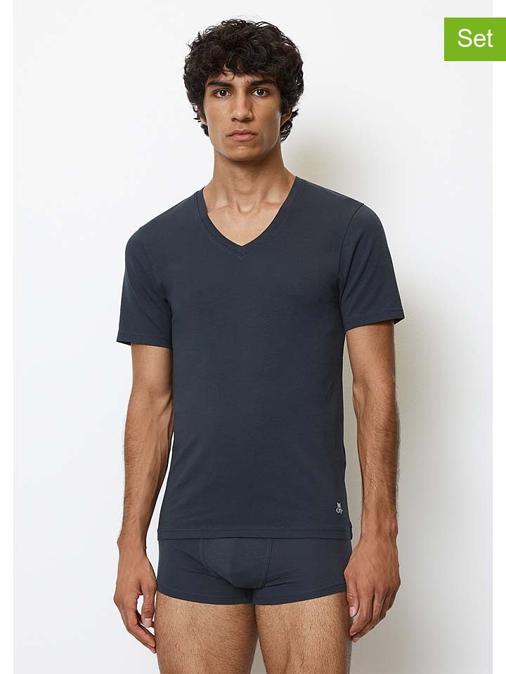 Marc O´Polo Koszulki (2 szt.) w kolorze granatowym rozmiar: M