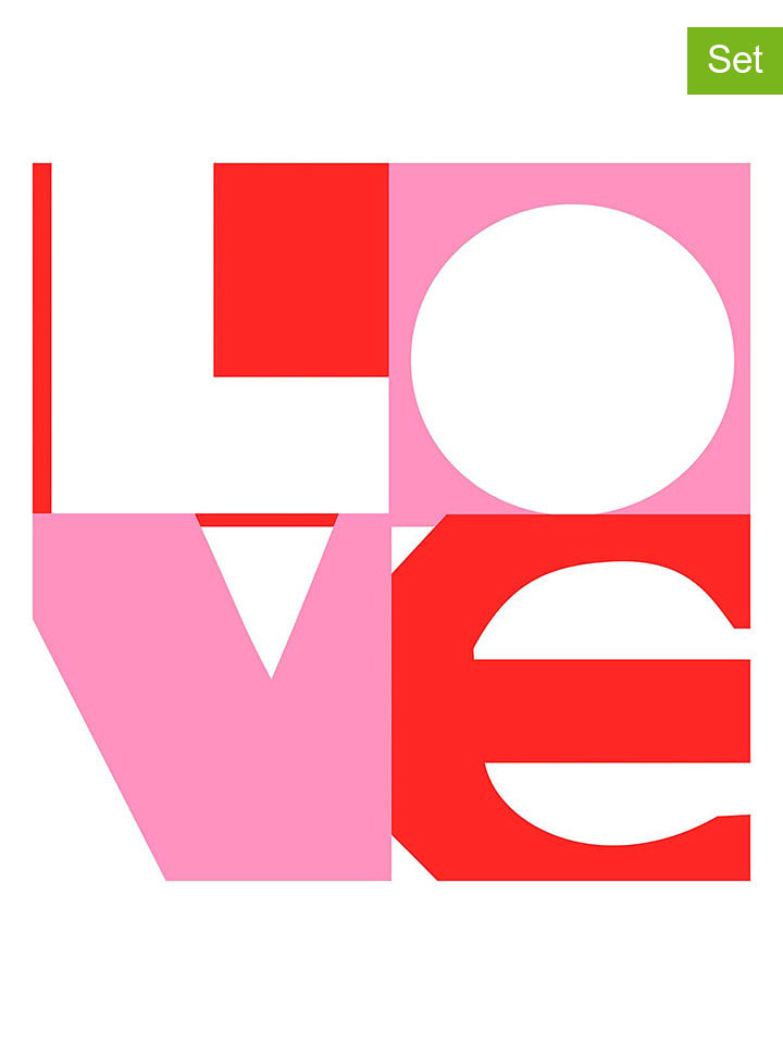 ppd Serwetki (40 szt.) "Love Graphic" w kolorze jasnoróżowym rozmiar: onesize