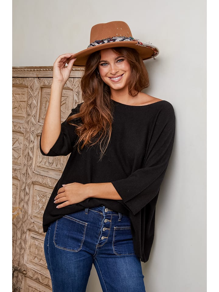 Joséfine Sweter "Eudoxie" w kolorze czarnym rozmiar: L