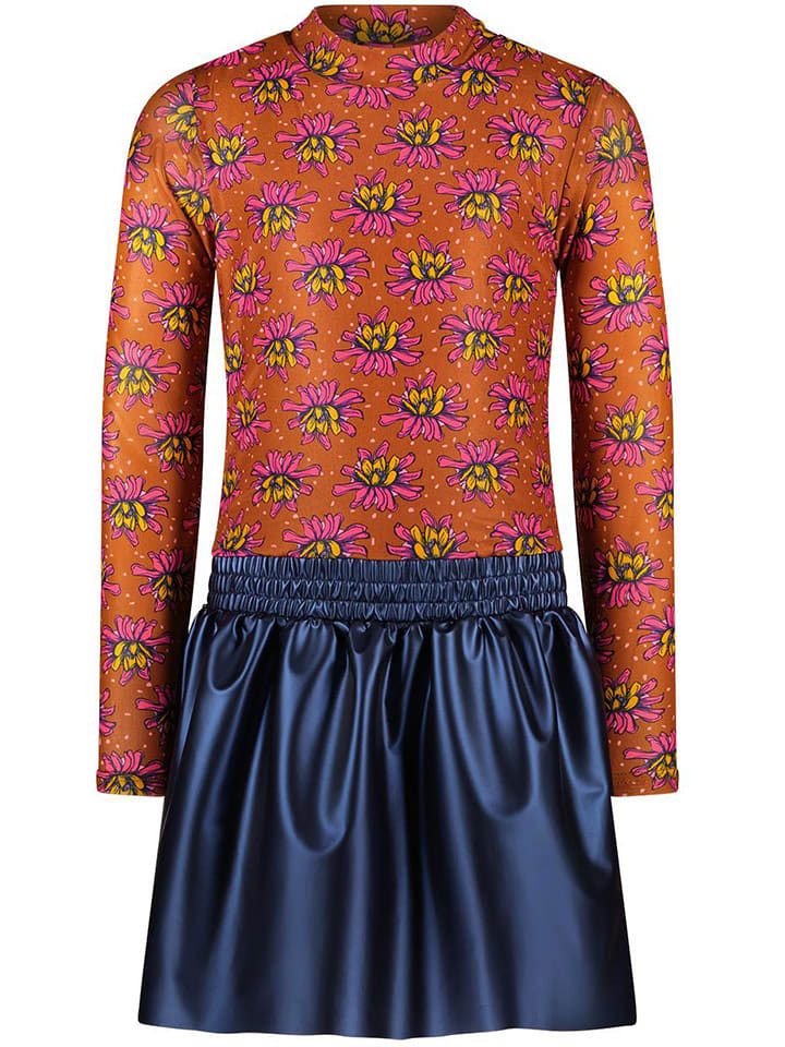 B.Nosy Sukienka w kolorze brązowo-granatowym rozmiar: 128