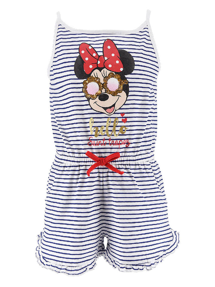 Disney Minnie Mouse Kombinezon "Minnie" w kolorze niebieskim rozmiar: 104