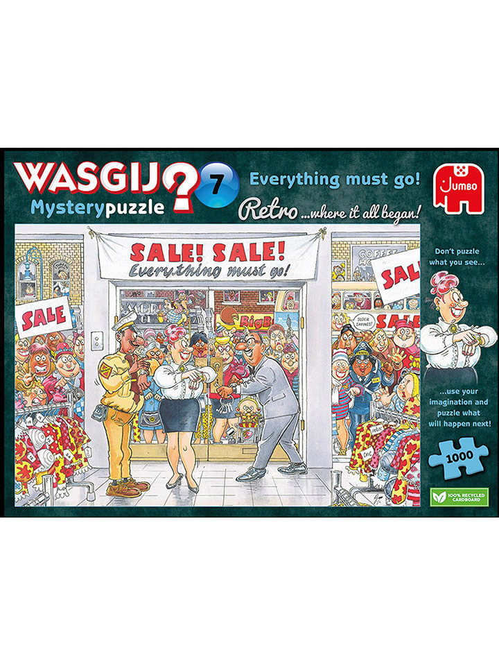 Jumbo 1000-częściowe puzzle "Wasgij Retro Mystery 7 - Everything must go!" - 12+ rozmiar: onesize
