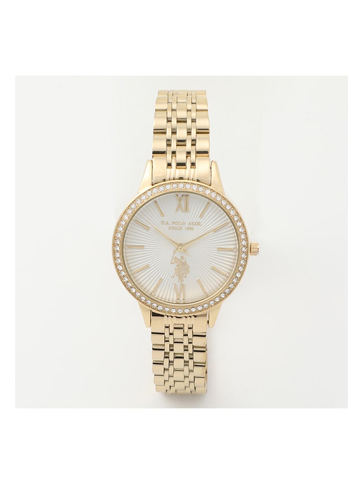 U.S. Polo Assn. Zegarek kwarcowy w kolorze złoto-białym rozmiar: onesize