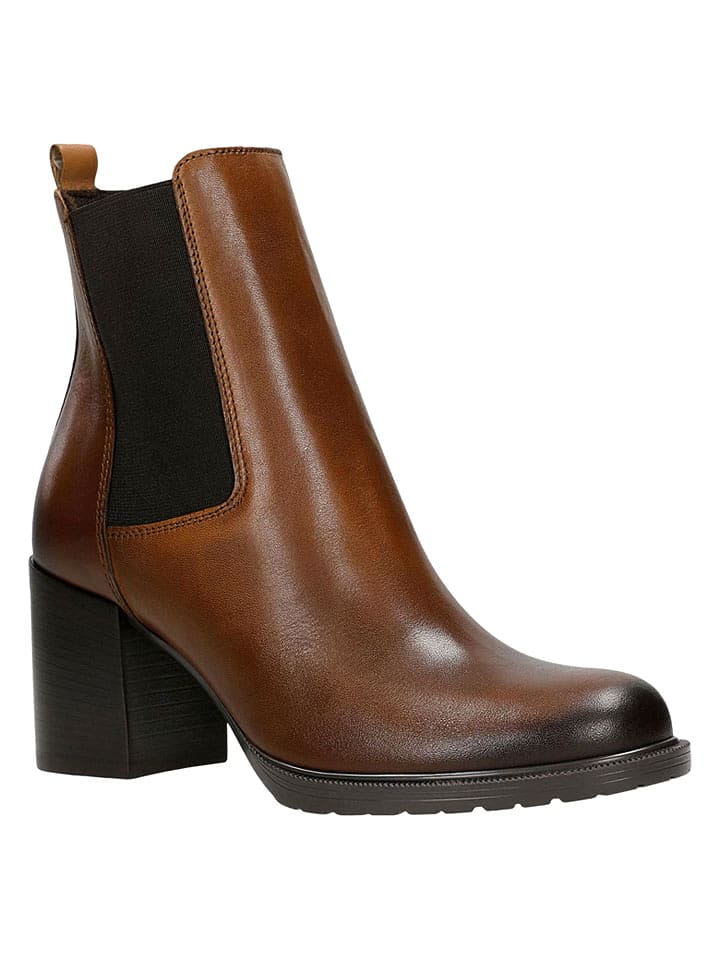 Wojas Skórzane botki w kolorze brązowym rozmiar: 38