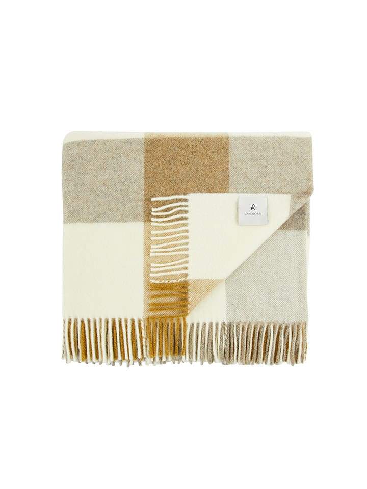 Lanerossi Koc w kolorze beżowo-jasnobrązowym - 260 x 260 cm rozmiar: onesize