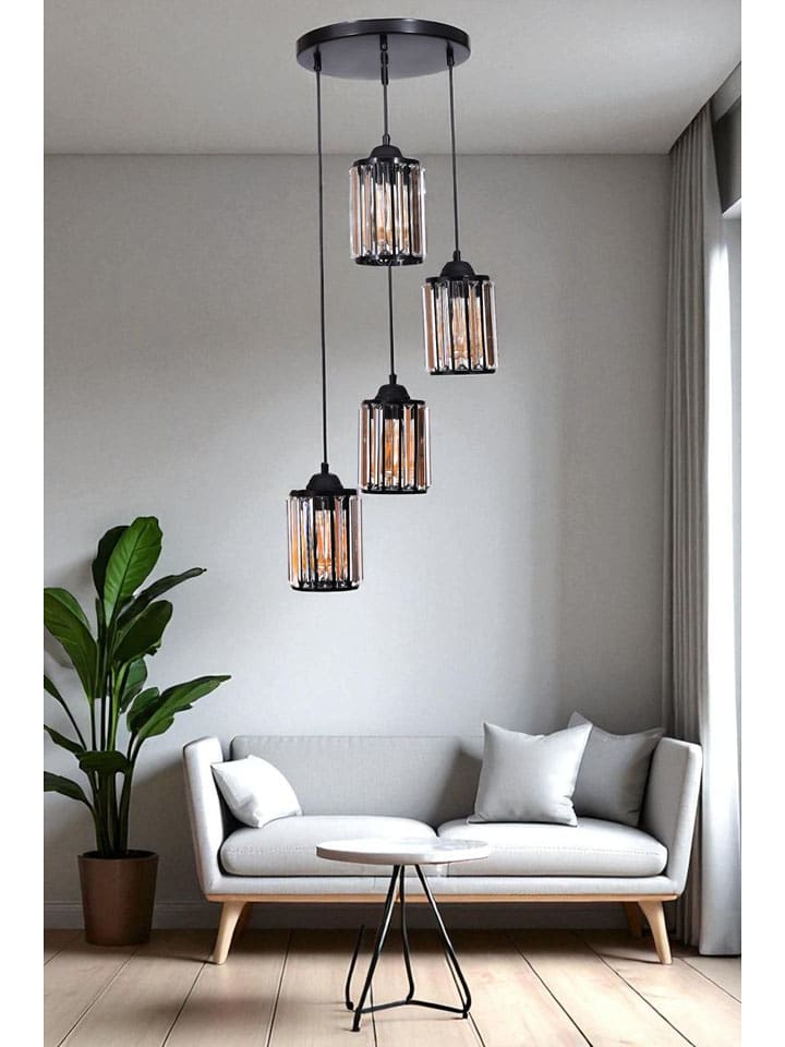 Opviq Lampa wisząca w kolorze czarnym - szer. 30 cm rozmiar: onesize