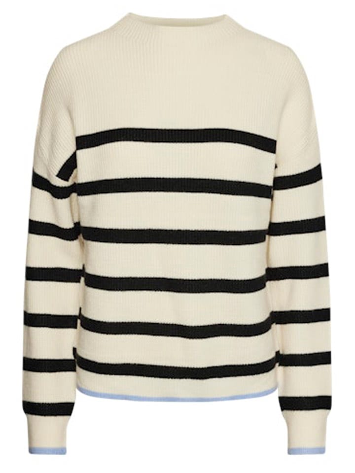 Pieces Sweter w kolorze kremowo-czarnym rozmiar: XL