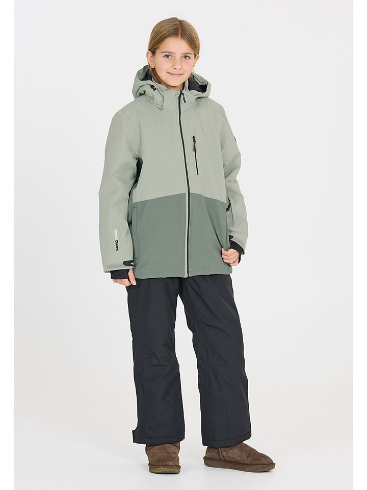 Whistler Kurtka narciarska "Drizzle Jr" w kolorze khaki rozmiar: 140