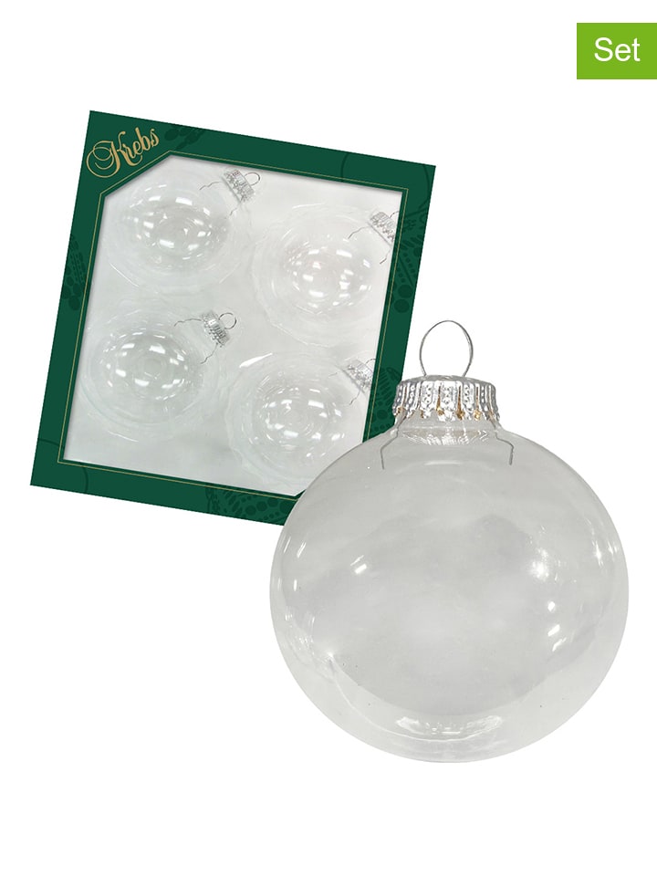 Krebs Glas Lauscha Bombki (4 szt.) rozmiar: onesize