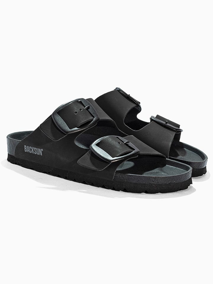 BACKSUN Klapki "Londrina" w kolorze czarnym rozmiar: 41