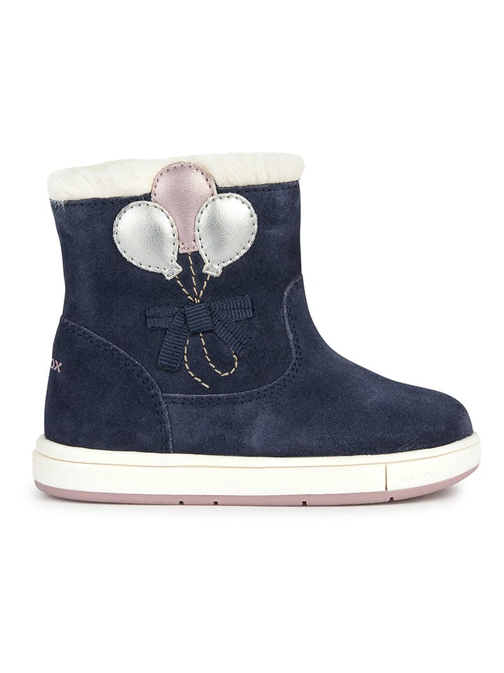 Geox Botki zimowe "Trottola" w kolorze granatowo-jasnoróżowo-białym rozmiar: 24