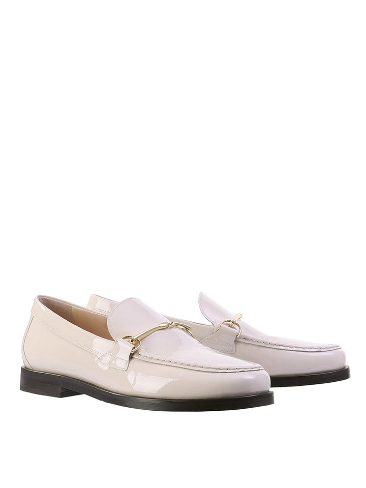 Högl Skórzane mokasyny w kolorze kremowym rozmiar: 42