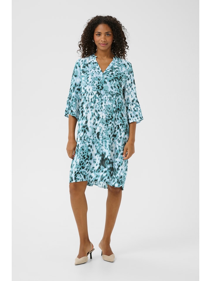 Kaffe Sukienka w kolorze turkusowo-niebieskim rozmiar: 42