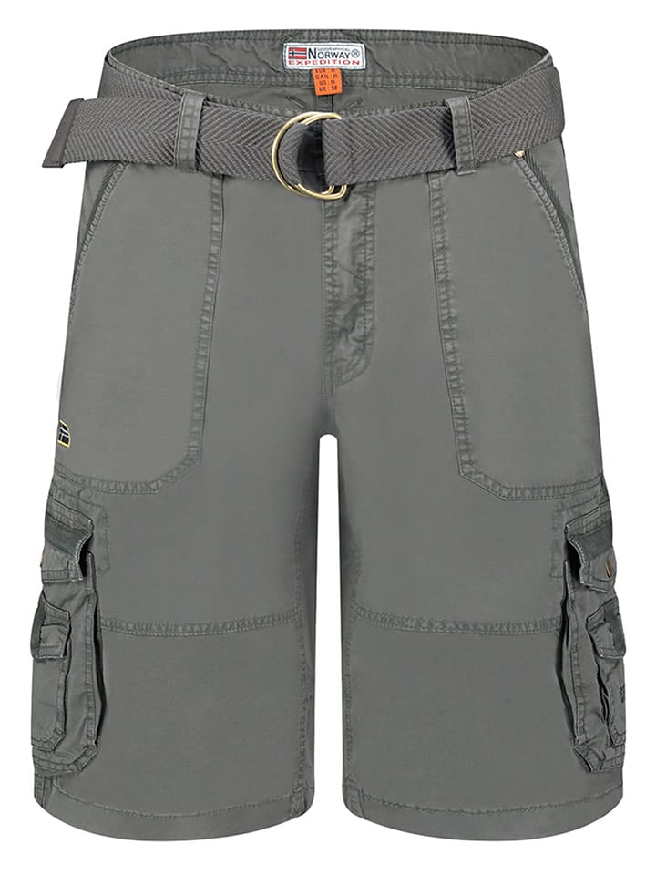 Geographical Norway Bermudy "Perou" w kolorze szarym rozmiar: 3XL