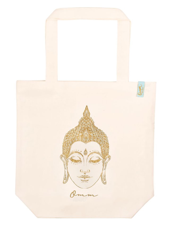 moses. Torba "Omm for you" w kolorze kremowym na zakupy - 37 x 38 x 13 cm rozmiar: onesize