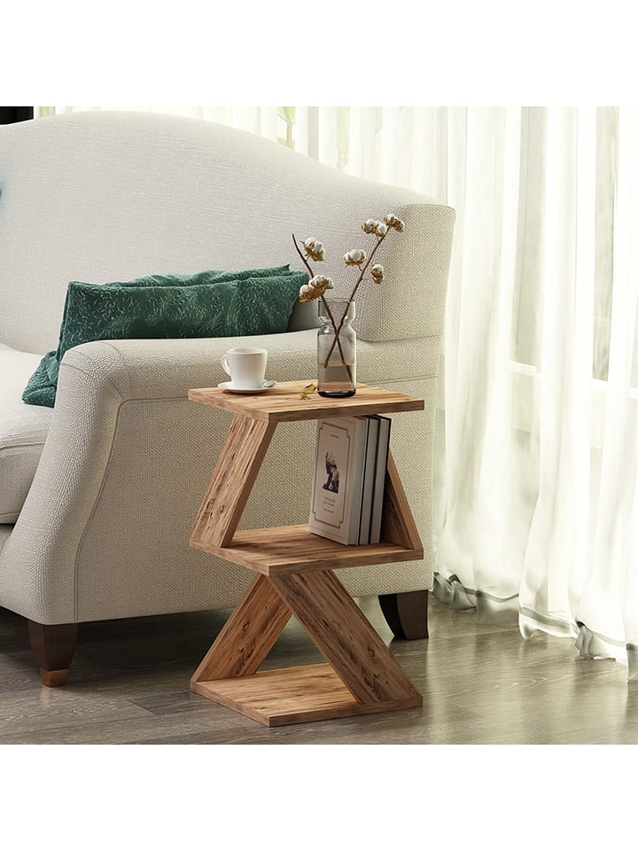 Scandinavia Concept Stolik "Albeni" w kolorze jasnobrązowym - wys. 54,2 cm rozmiar: onesize