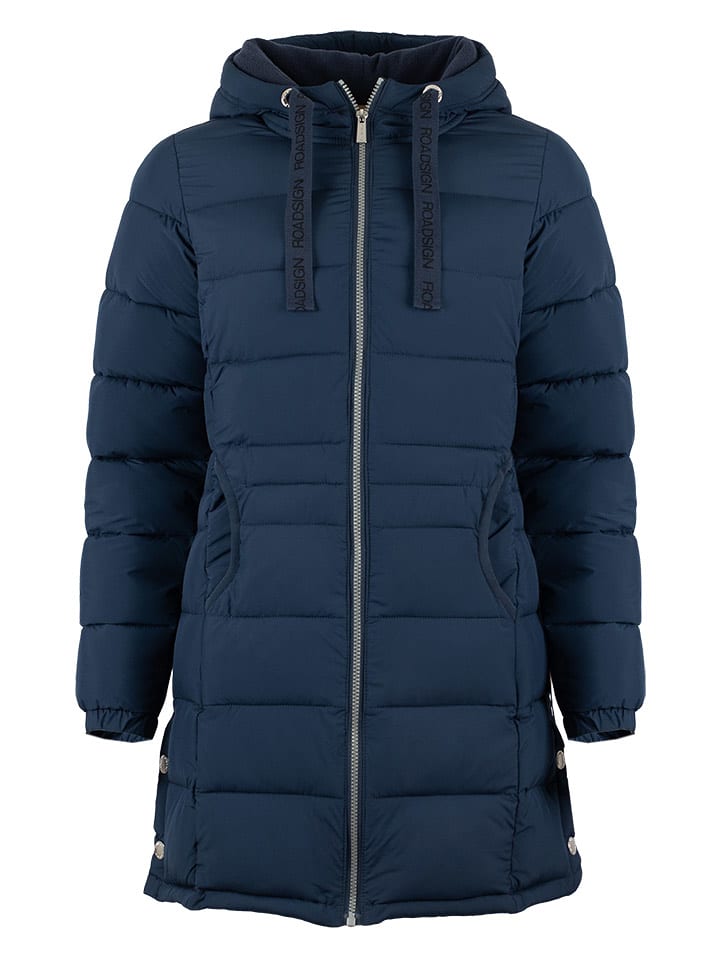 Roadsign Płaszcz pikowany w kolorze granatowym rozmiar: L