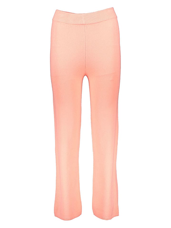 miss goodlife Spodnie w kolorze brzoskwiniowym rozmiar: M