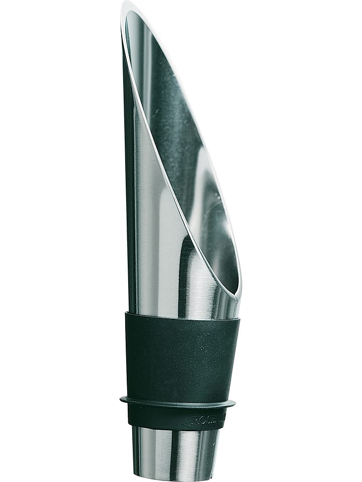 Rosendahl Nalewak "Grand Cru" w kolorze srebrno-czarnym do wina - dł. 8 cm rozmiar: onesize