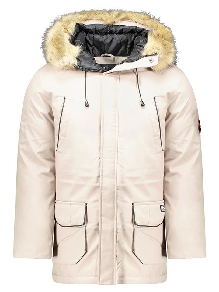 Geographical Norway Parka "Claude" w kolorze kremowym rozmiar: 3XL