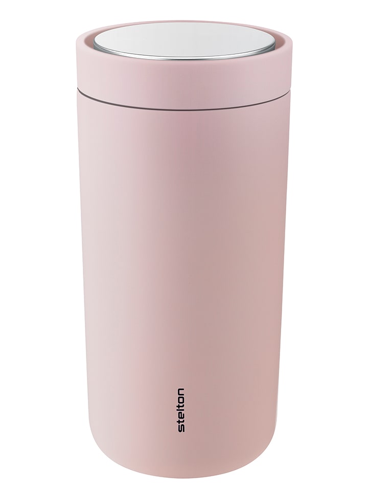 Stelton Kubek termiczny "To Go Click" w kolorze jasnoróżowym - 400 ml rozmiar: onesize