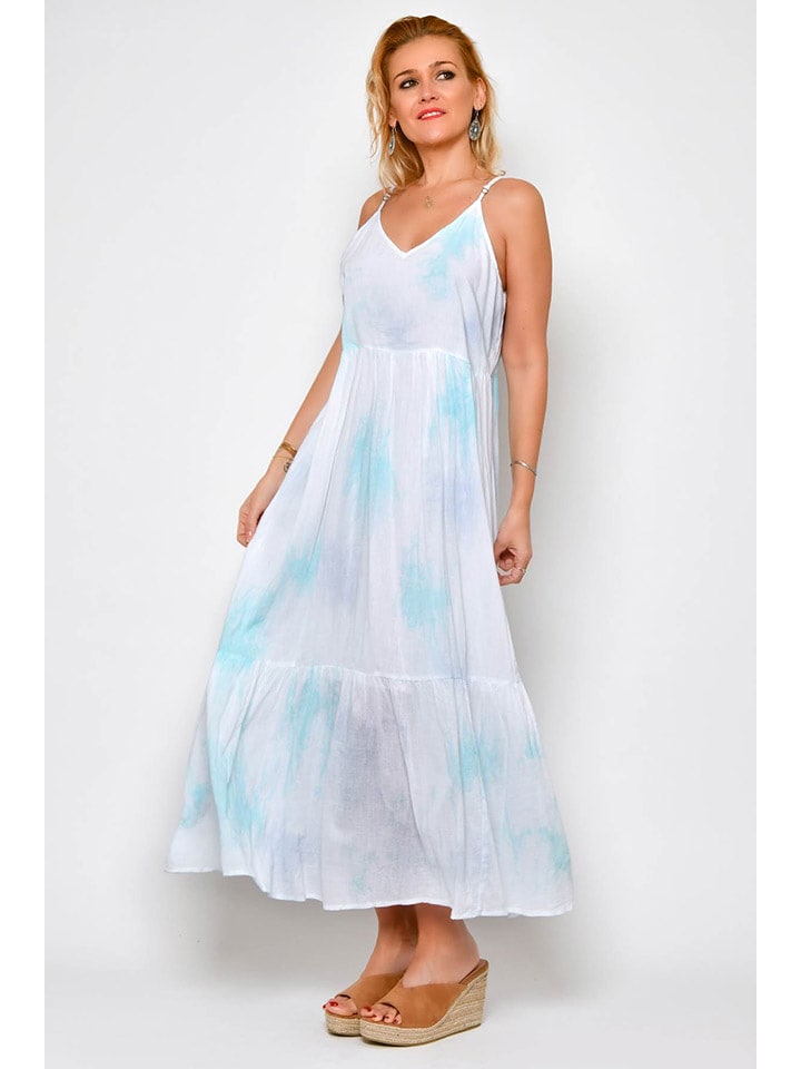 H.H.G. Sukienka w kolorze biało-błękitnym rozmiar: M