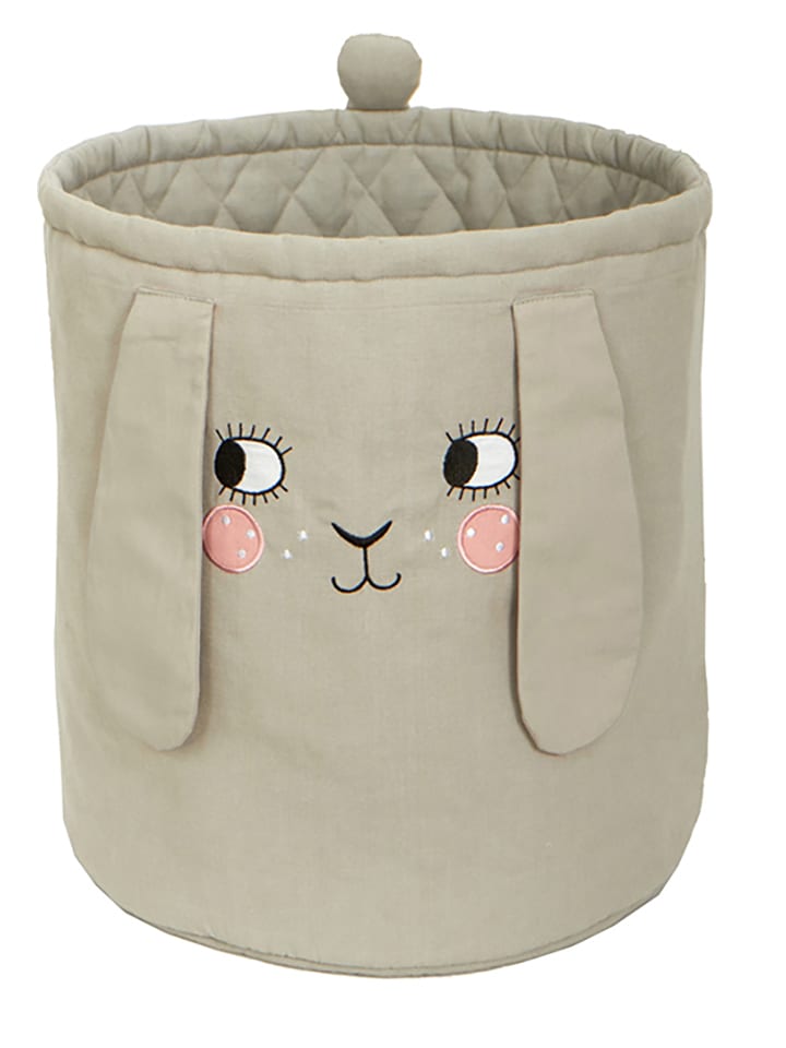 roommate Kosz "Bunny" w kolorze szarym do przechowywania - wys. 40 x Ø 35 cm rozmiar: onesize
