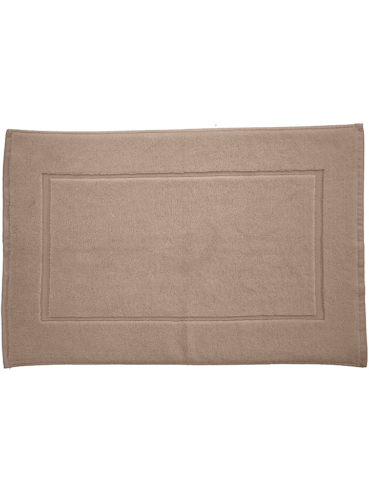 Soft by Perle de Coton Dywanik łazienkowy w kolorze szarobrązowym rozmiar: 50x80 cm