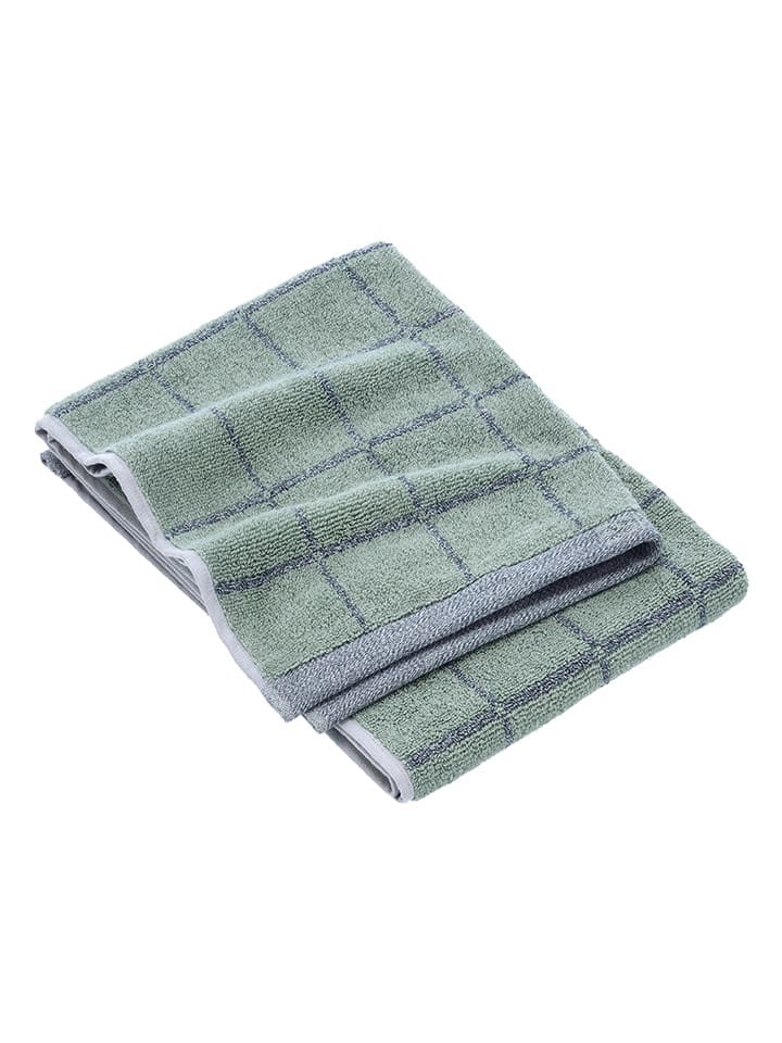 ESPRIT Ręcznik prysznicowy "Melange Cube" w kolorze zielonym rozmiar: 50x100 cm