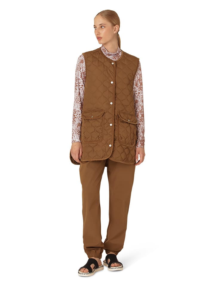 Ilse Jacobsen Kamizelka pikowana w kolorze brązowym rozmiar: 38