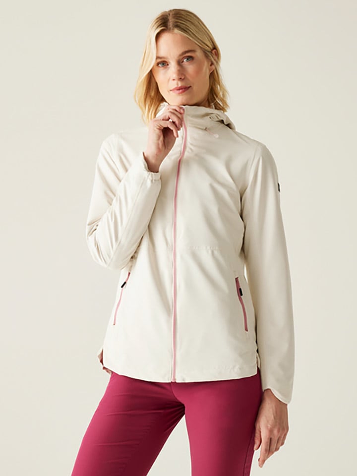 Regatta Kurtka przeciwdeszczowa "Hamara IV" w kolorze kremowym rozmiar: 50