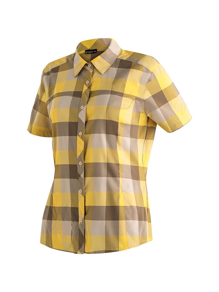 Maier Sports Koszula funkcyjna "Kendra" w kolorze żółto-szarym rozmiar: 48