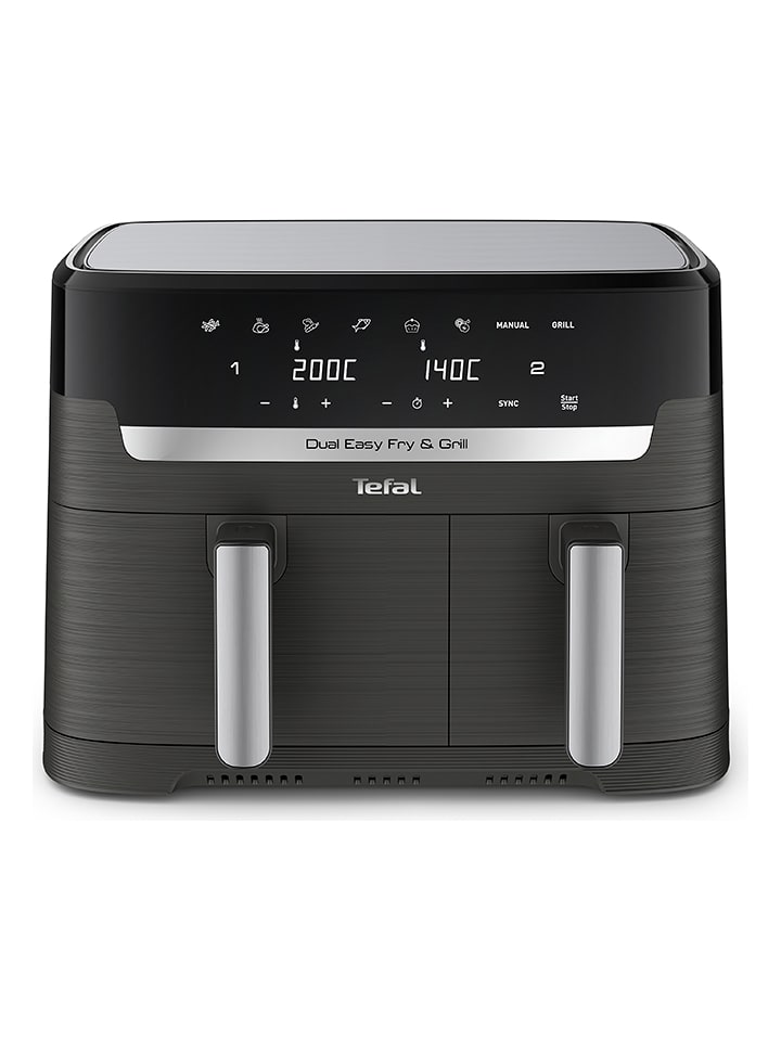 Tefal Frytkownica beztłuszczowa "Dual Easy Fry & Grill" w kolorze czarnym rozmiar: onesize