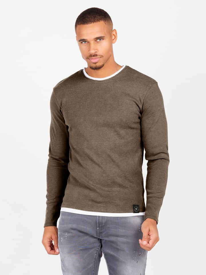 KEY LARGO Sweter "Sarasota" w kolorze ciemnobrązowym rozmiar: XL