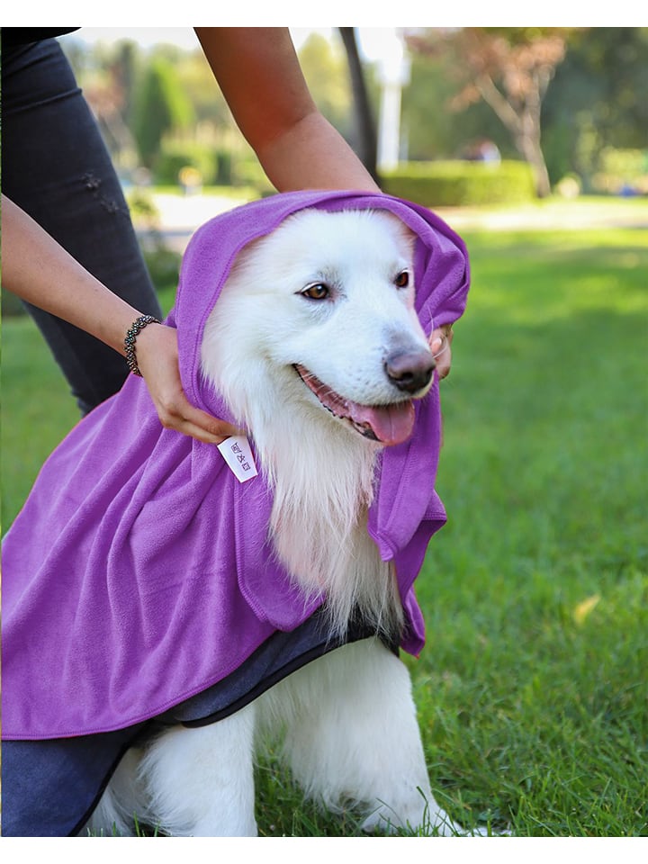 Paws&Whiskers Ręcznik w kolorze fioletowym dla psa rozmiar: 80x120 cm