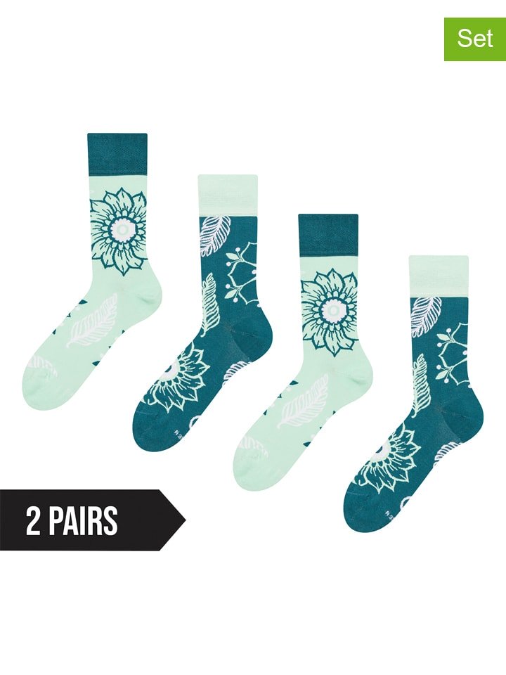 Dedoles Skarpety (2 pary) w kolorze morsko-miętowym rozmiar: 35-38