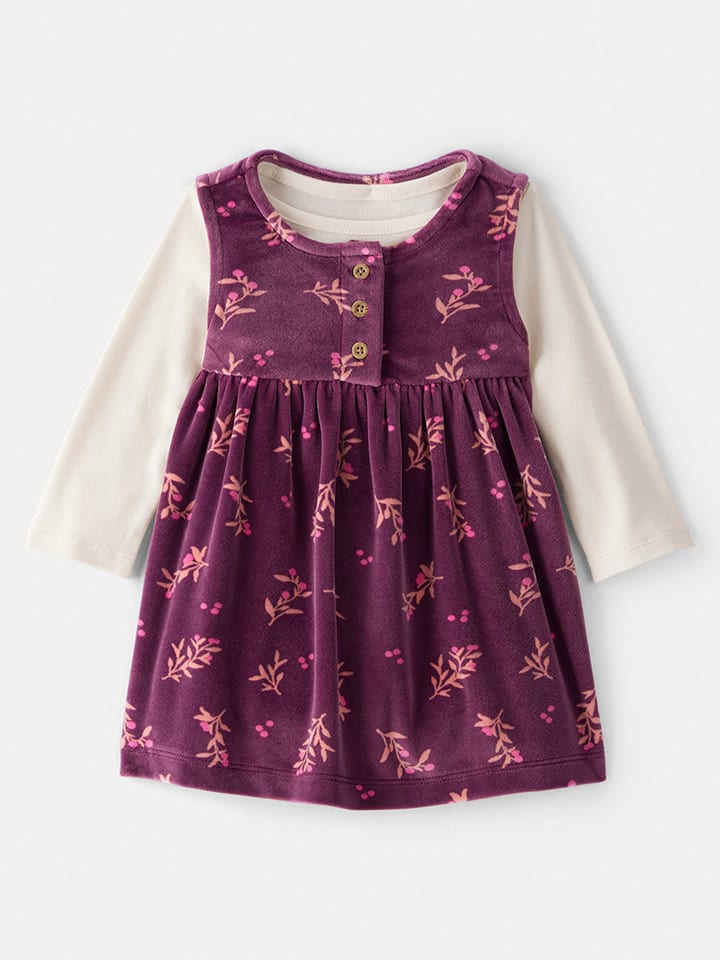 carter's 2-częściowy zestaw w kolorze fioletowo-kremowym rozmiar: 86/92