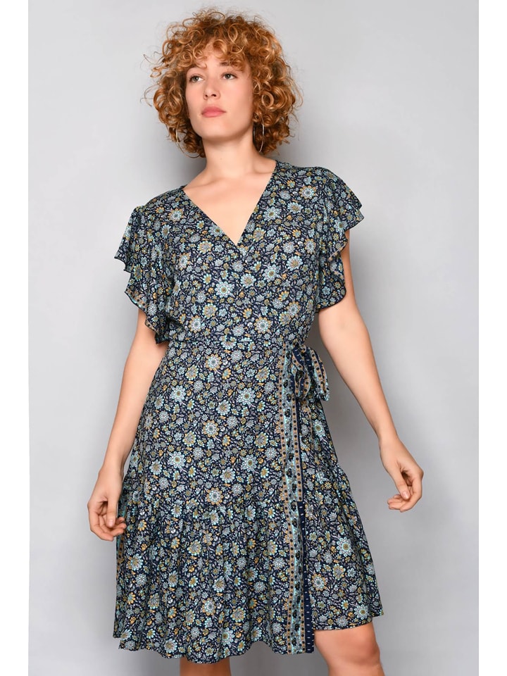 H.H.G. Sukienka w kolorze granatowo-błękitno-żółtym rozmiar: L