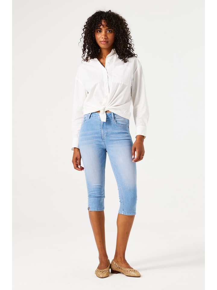 Garcia Rybaczki dżinsowe - Skinny fit - w kolorze błękitnym rozmiar: W29