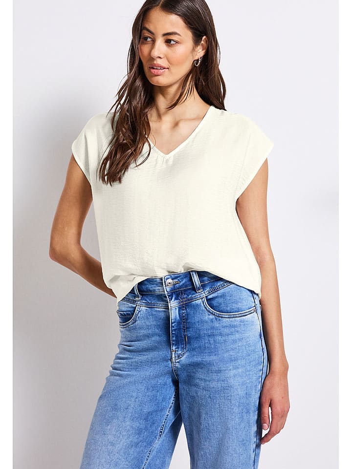 Street One Koszulka w kolorze kremowym rozmiar: 40