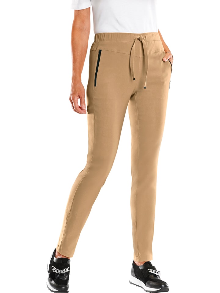 WITT WEIDEN Spodnie w kolorze beżowym rozmiar: 46