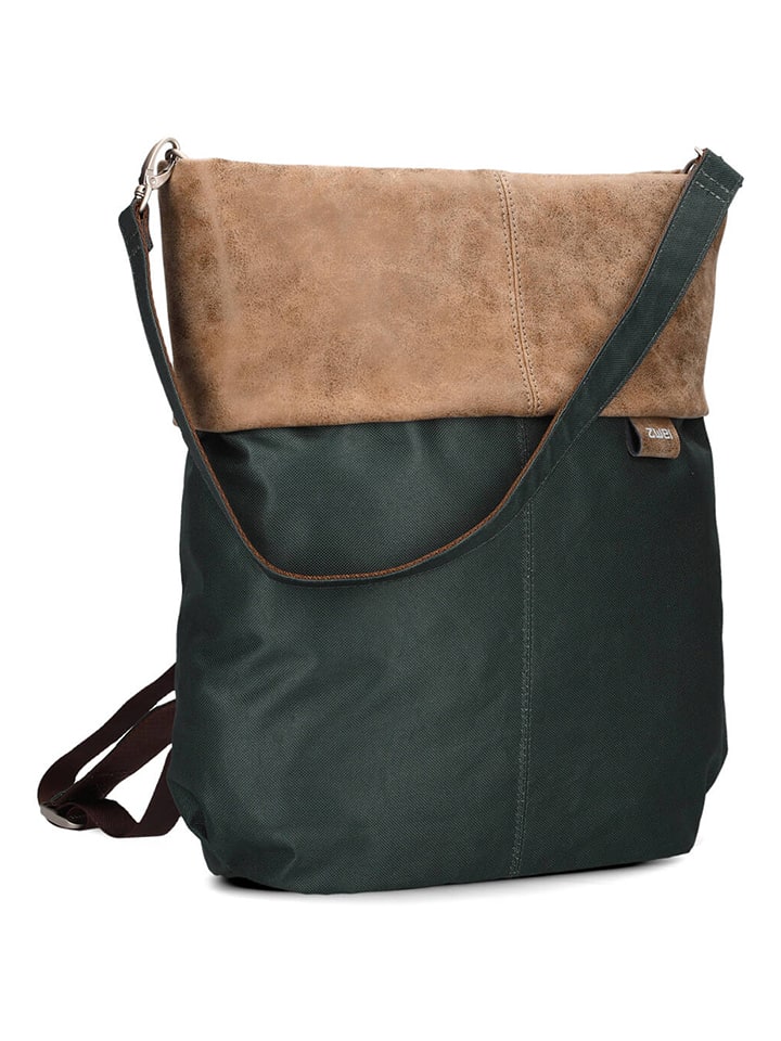 Zwei Torebka w kolorze czarno-jasnobrązowym - 33 x 34 x 14 cm rozmiar: onesize