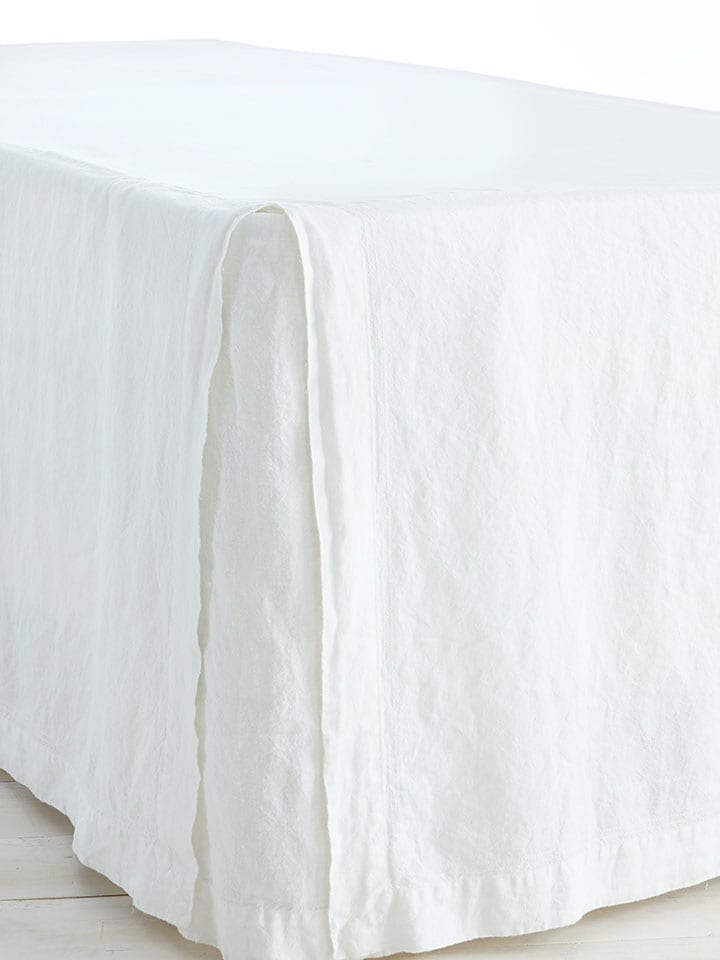 Ellos Home Falbana "Elmira" w kolorze białym na łóżko rozmiar: 90x200 cm